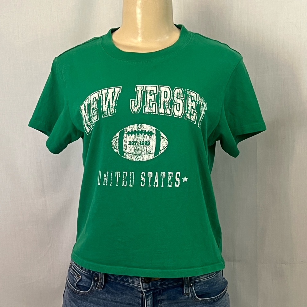 Green New Jersey Graphic T-Shirt